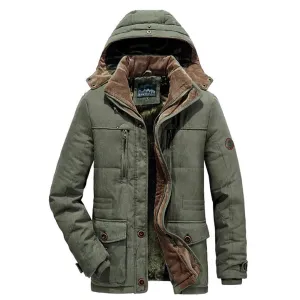 Veste d'hiver pour hommes avec polaire