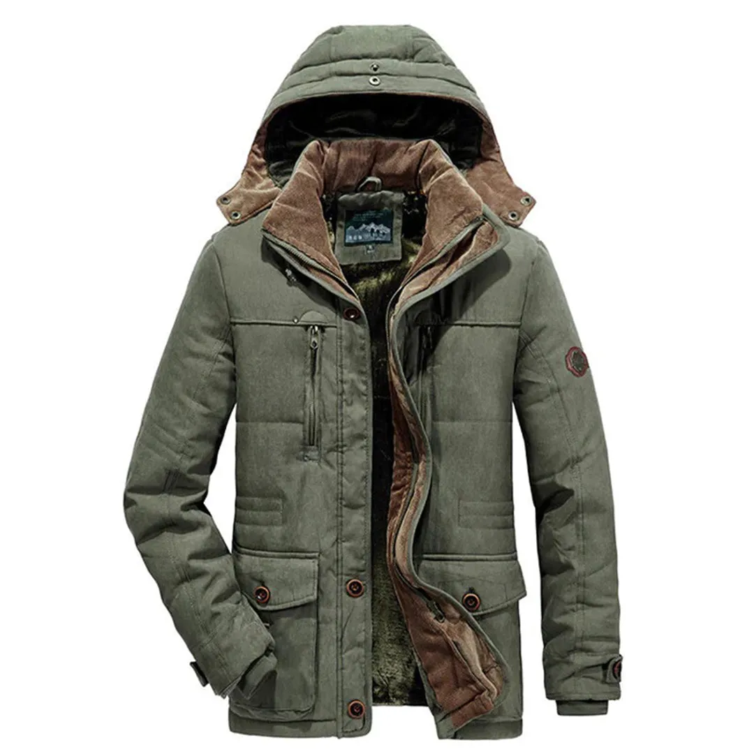 Veste d'hiver pour hommes avec polaire