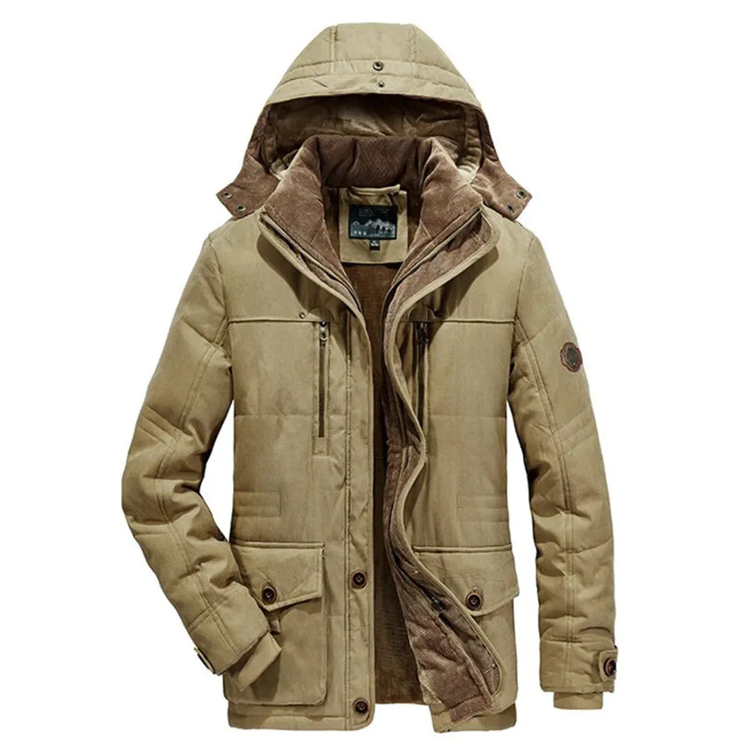 Veste d'hiver pour hommes avec polaire