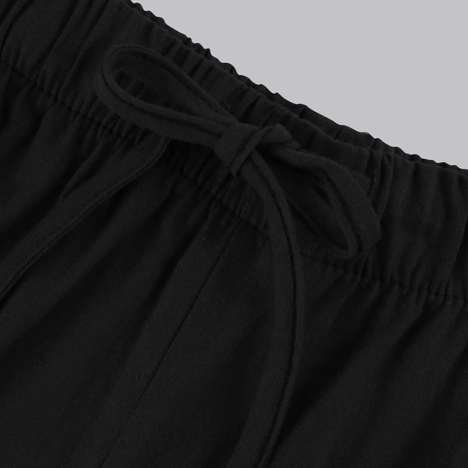 Wide Leg Linen Pants Women Summer Lightweight Elastic High Waisted Flowy Palazzo Pants Loose Fit Lounge Beach Pants