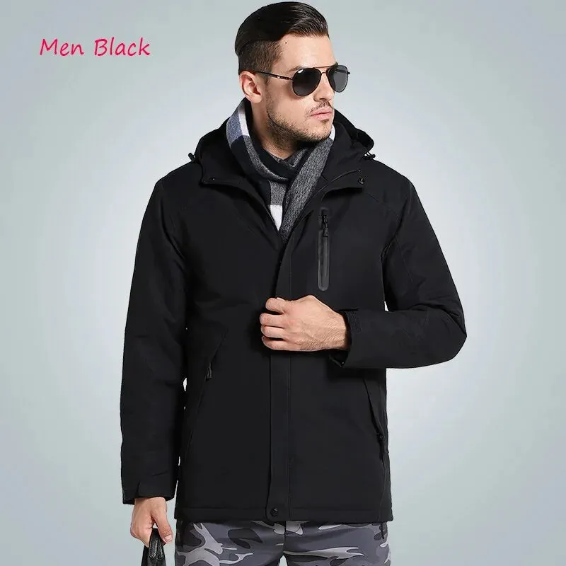 Winter Unisex Thick USB Heating Cotton Jackets