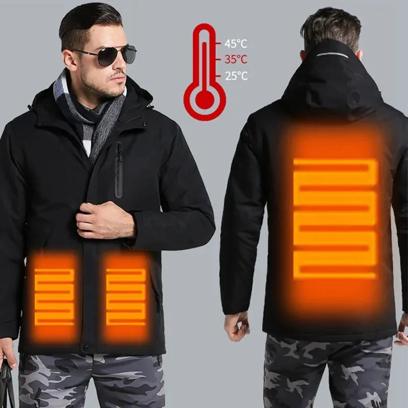 Winter Unisex Thick USB Heating Cotton Jackets