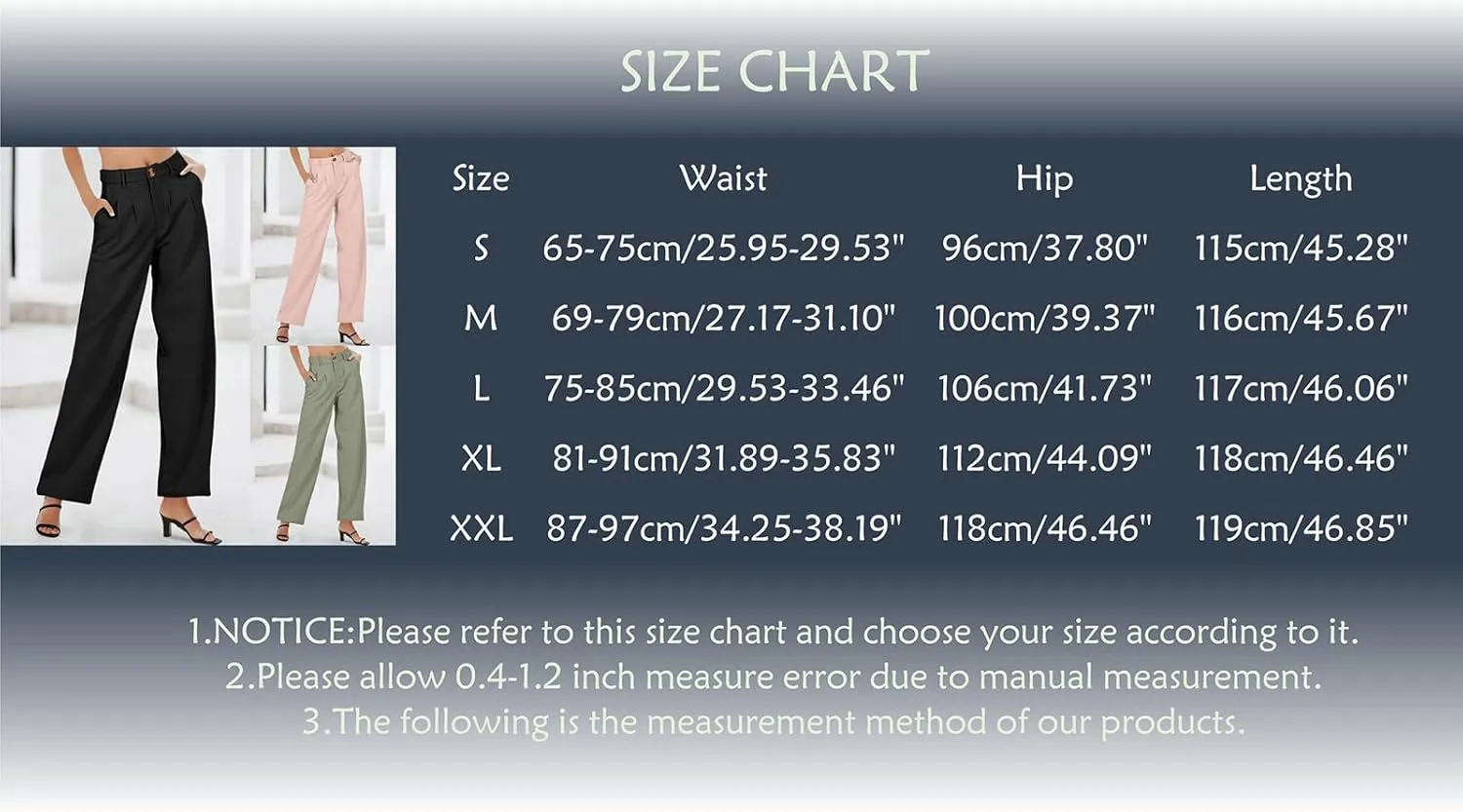 Women Linen Summer Floral Palazzo Lounge Pants Elastic Waisted Bootcut Slim-Fit Trouser Business Work