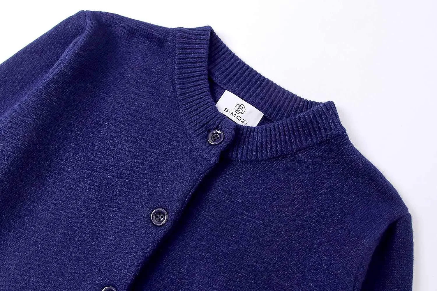 Women Thick Button Down Cardigan Sweaters Crew Neck Medium Weight Long Sleeve