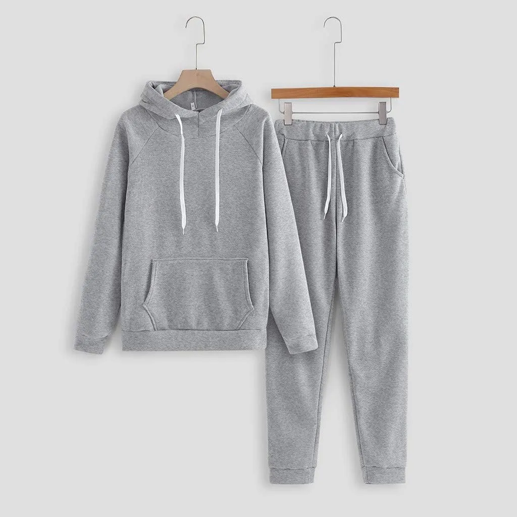 Women's 2 Piece Outfits Lounge Set Long Sleeve V Neck Athletic Sweat Pullover Sweatshirt Joggers