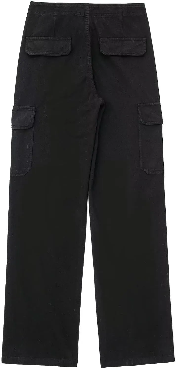 Women's Cargo Pants High Waisted Baggy Cargo Jeans Casual Pockets Straight Wide Leg Y2k Streetwear Trendy Trousers