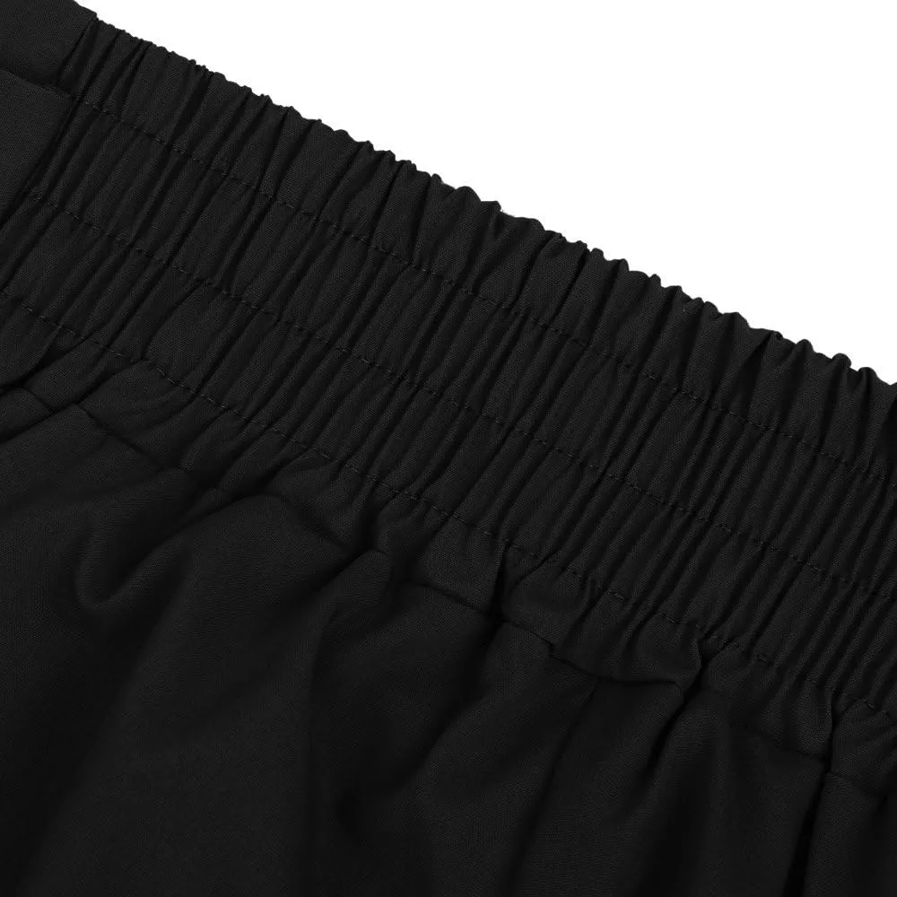 Womens High Waist Pencil Pants Slim Fit Bow-Knot Elastic Waist Pants Casual Office Paper Bag Trousers with Pockets