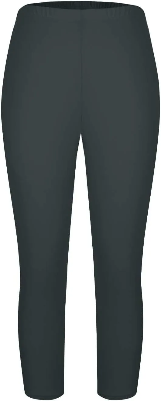 Womens Plus Size Capri Leggings Elastic High Waist Yoga Cropped Pants Tummy Control Oversized Capris Ladies Outfits