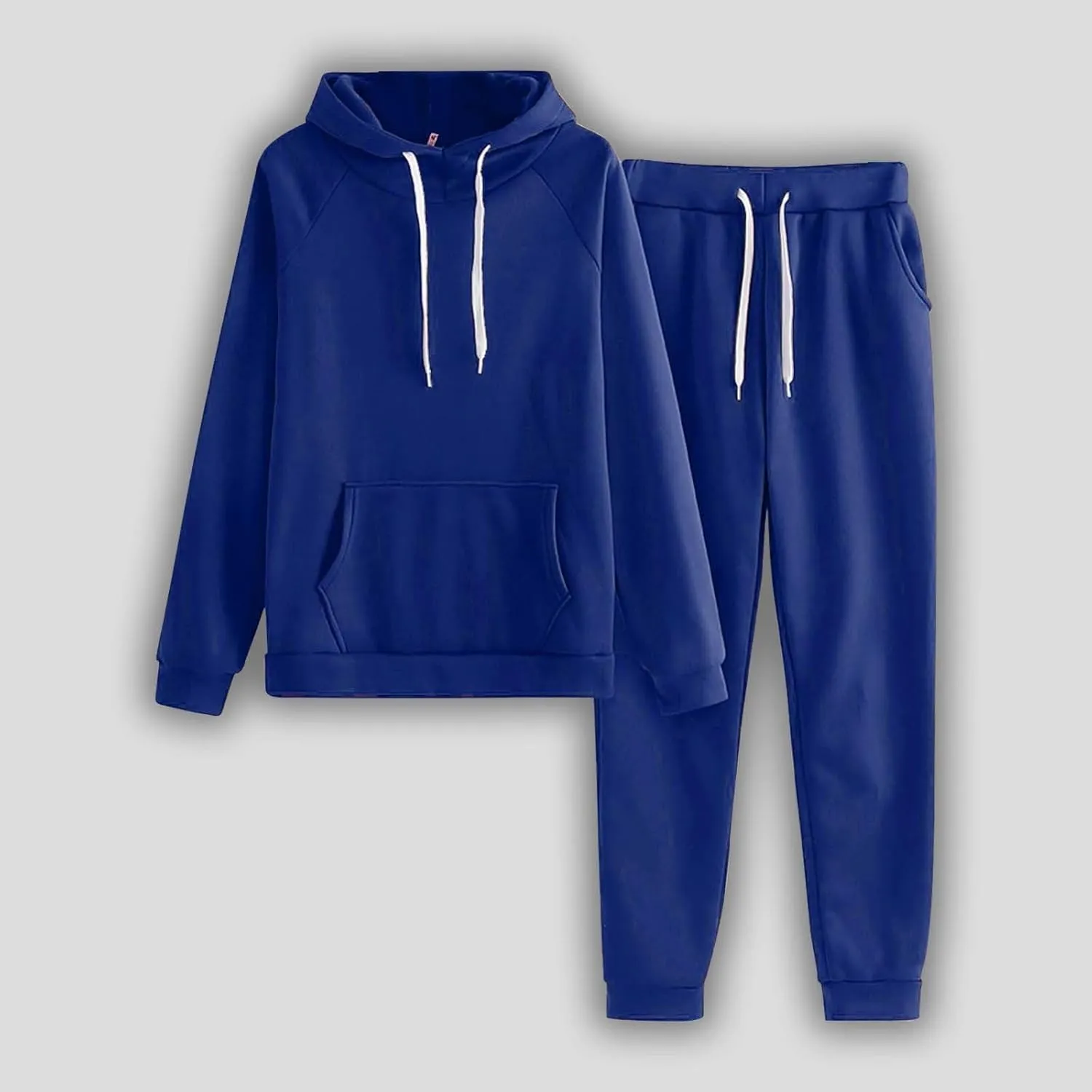 Women's Two Piece Tracksuit Fall Long Sleeve Crewneck Loose Plus Sweatshirt Wide Leg Sweatpant