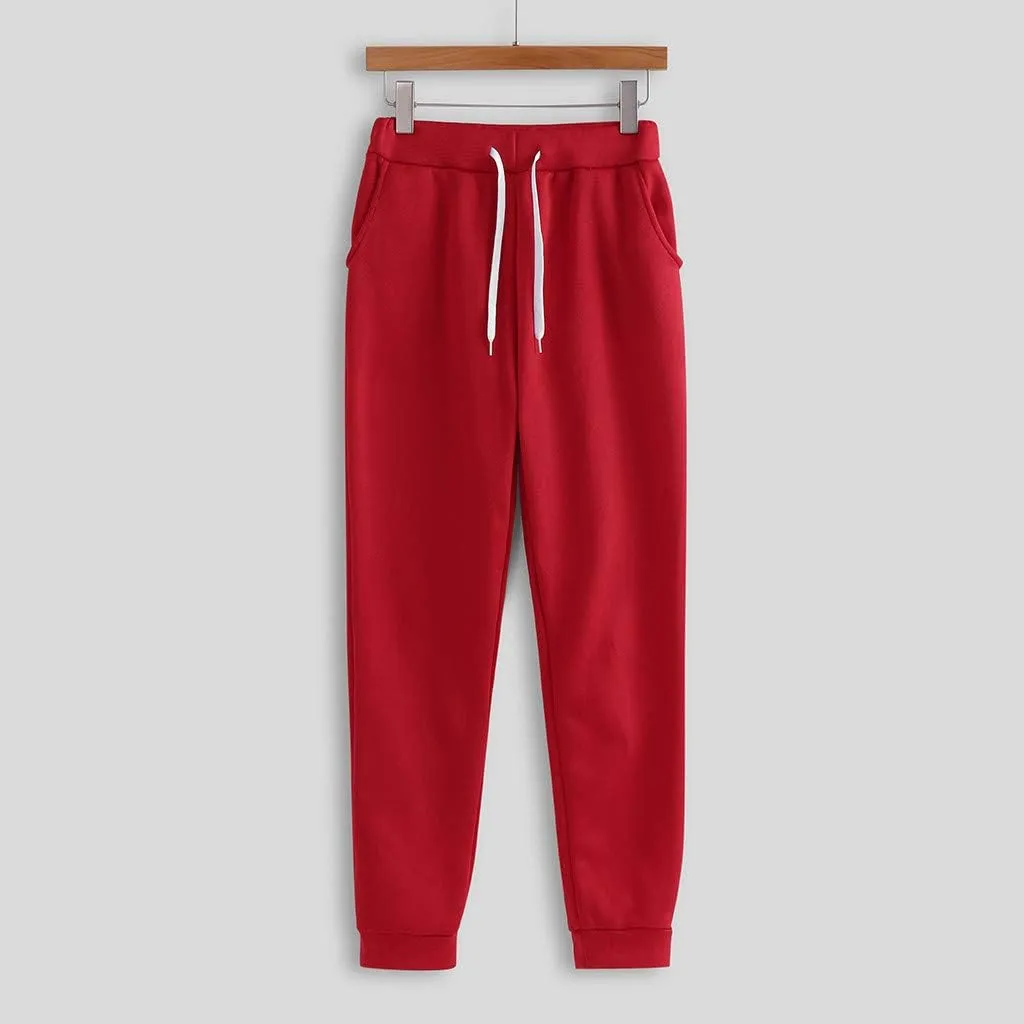 Women's Two Piece Tracksuit Fall Long Sleeve Crewneck Solid Color Cute Baggy Sweatpants Fall Fashion Outfits