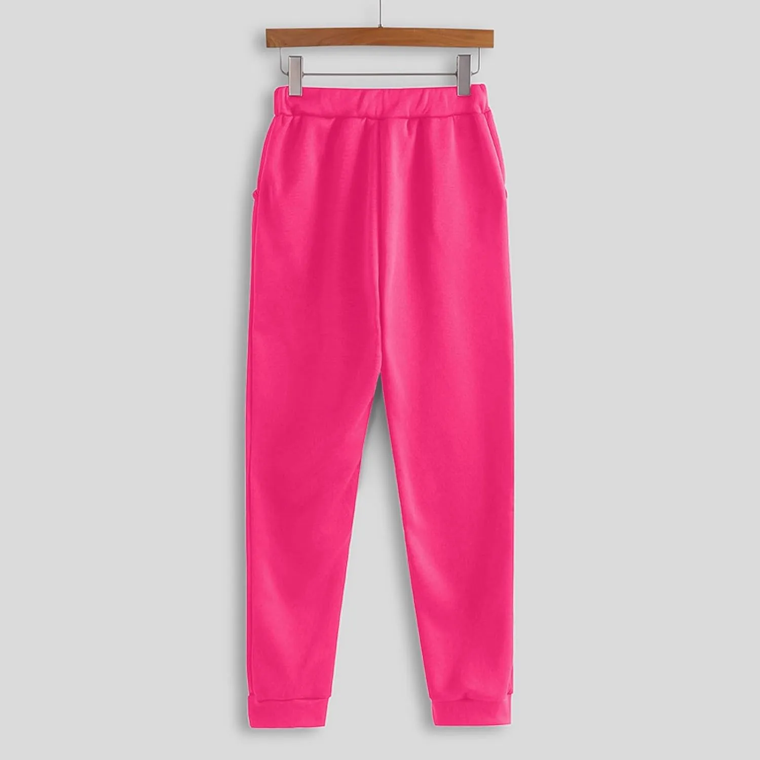 Women's Two Piece Tracksuit Fall Long Sleeve Crewneck Solid Color Cute Baggy Sweatpants Fall Fashion Outfits