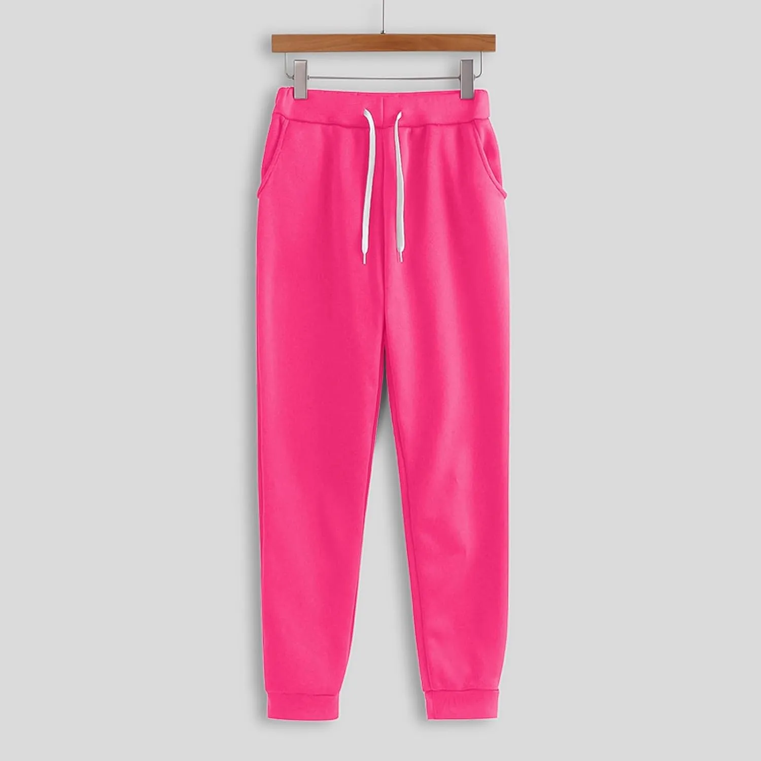 Women's Two Piece Tracksuit Fall Long Sleeve Crewneck Solid Color Cute Baggy Sweatpants Fall Fashion Outfits