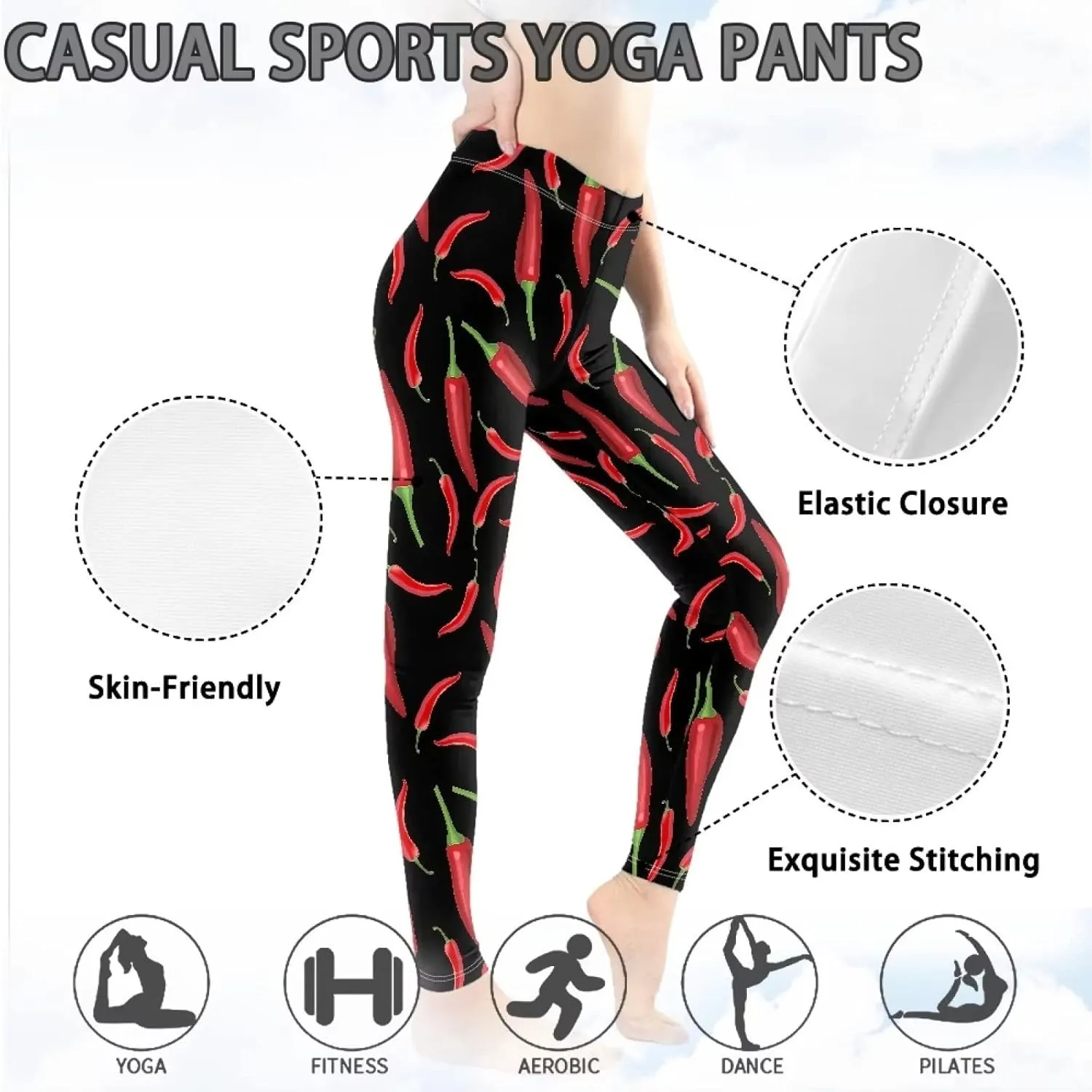 Women's Yoga Pants Workout Joggers Full Length High Waist Leggings