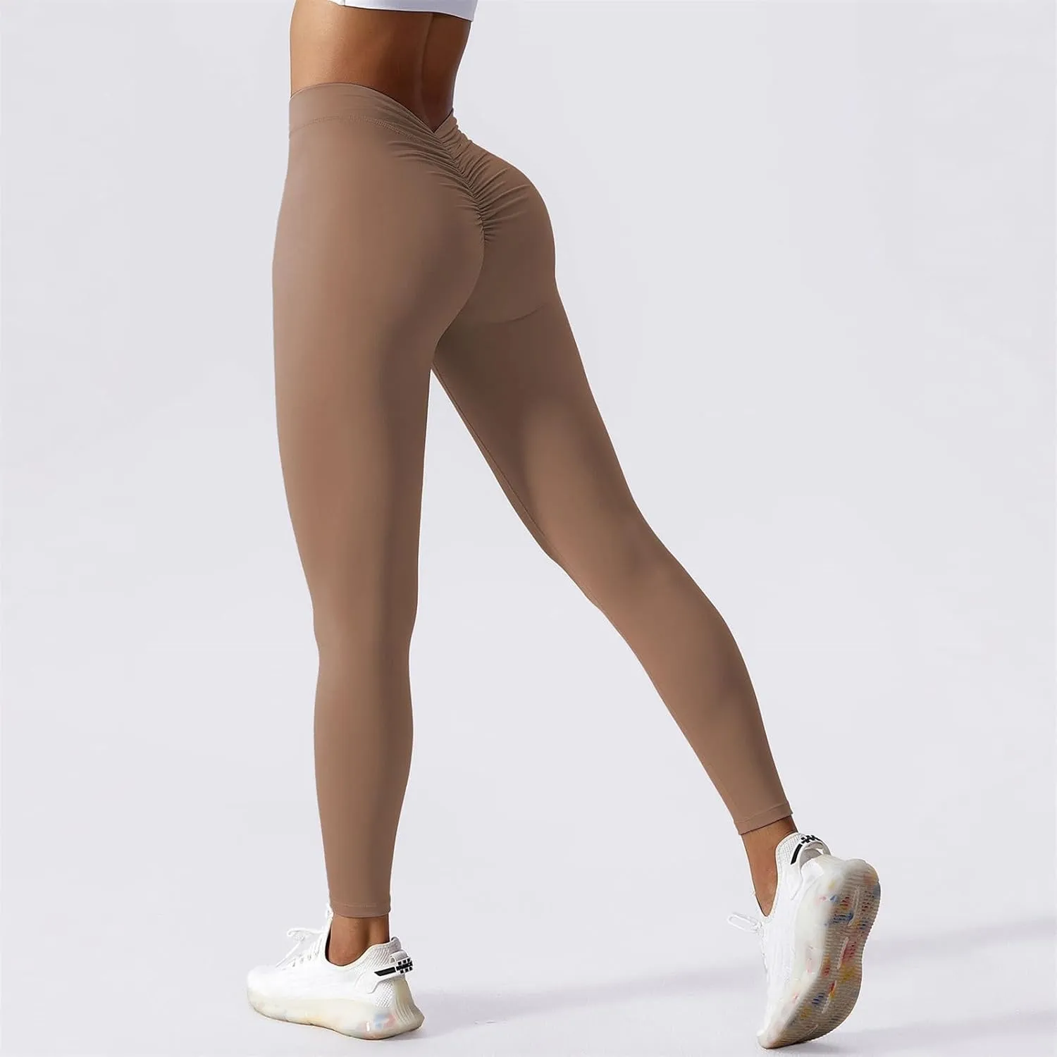 Workout Sets for Women Full Length Micro Elastic Fashion Soft Daily Transparent White Ash S 5XL Fall & Winter Winter