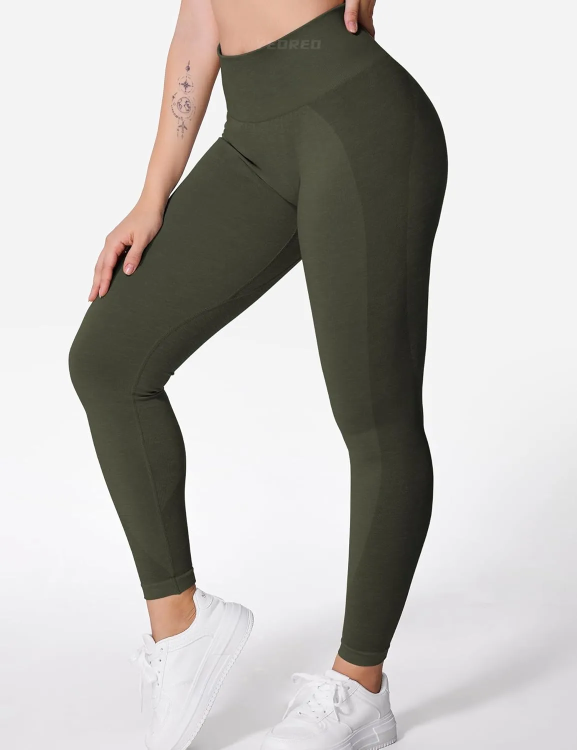 YEOREO Women Seamless Workout Leggings Gym High Waist Yoga Pants