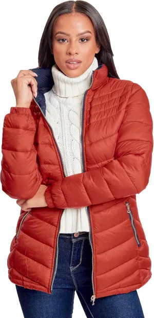 YMI Jeans Women's Winter Reversible Puffer Jacket