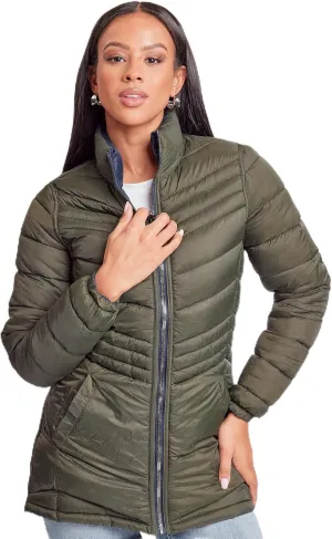 YMI Jeans Women's Winter Reversible Puffer Jacket