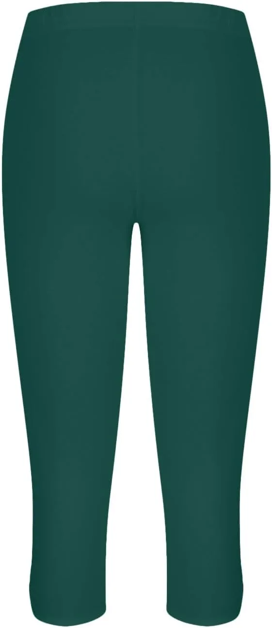 Yoga Capris for Women High Waist Leggings Casual Summer Cropped Pants Comfy Workout Pant Slim Trousers